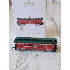 Hallmark Leonel Nutcracker root baggage coach 2012 ornament Xmas train